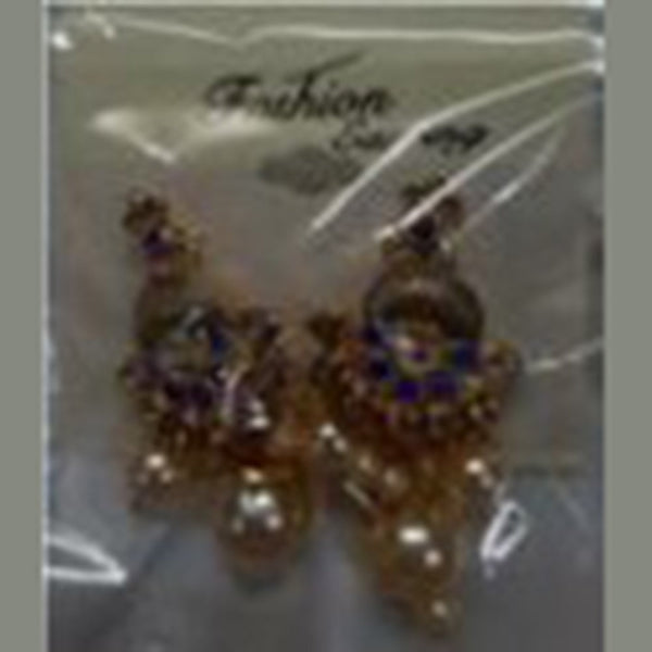 Infinity Jewels Gold Plated Dangler Earrings