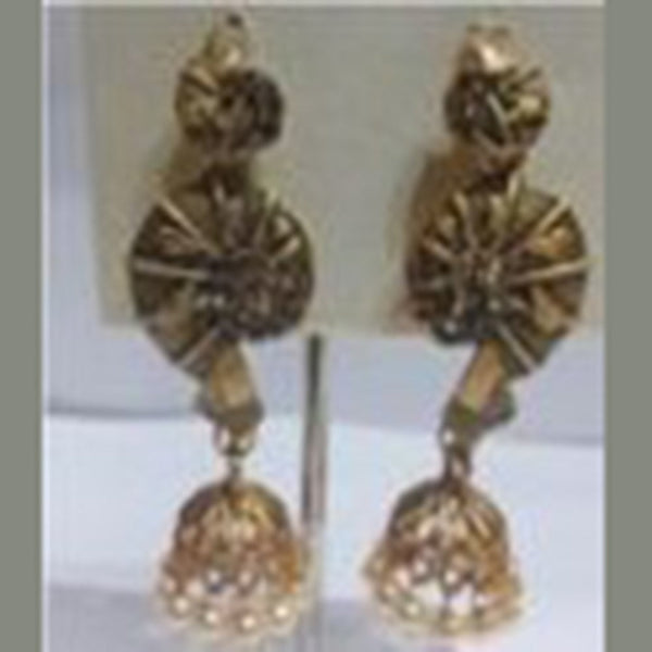 Infinity Jewels Gold Plated Jhumki Earrings