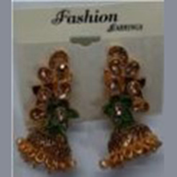 Infinity Jewels Gold Plated Jhumki Earrings