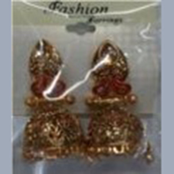 Infinity Jewels Gold Plated Jhumki Earrings