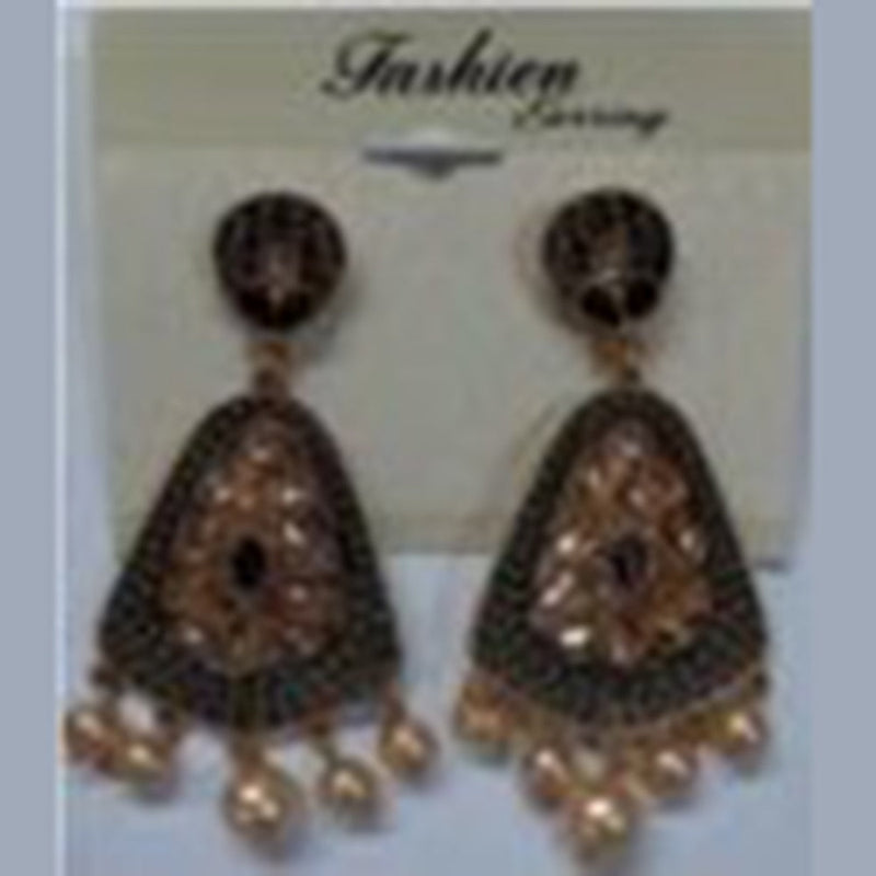 Infinity Jewels Gold Plated Dangler Earrings