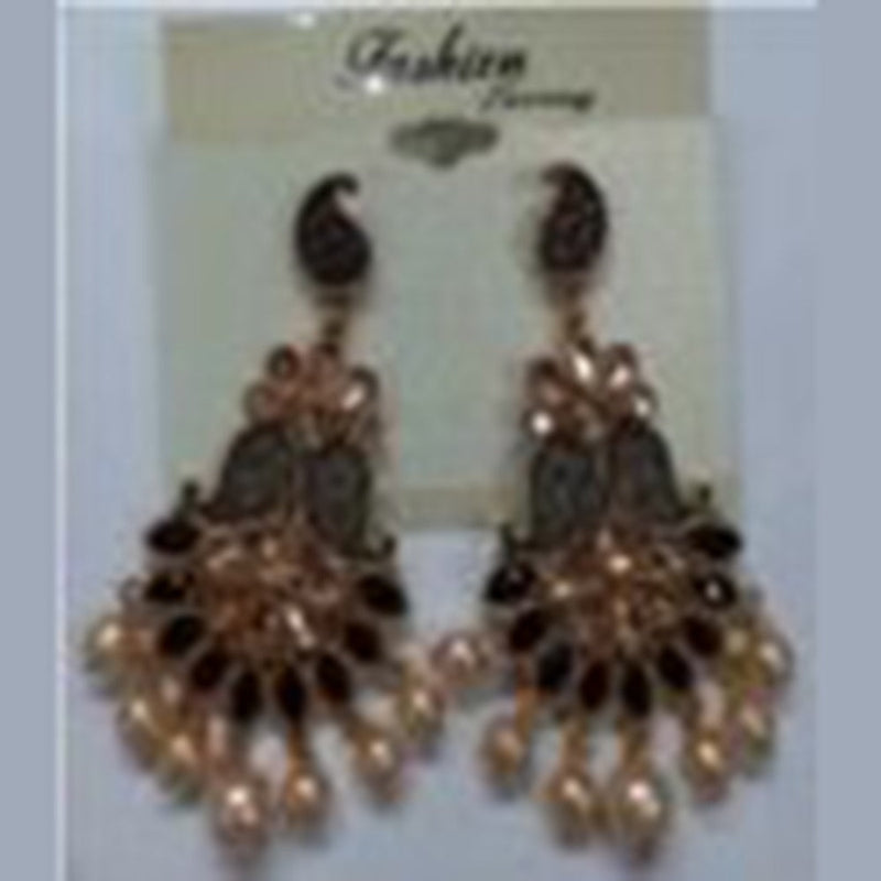 Infinity Jewels Gold Plated Dangler Earrings