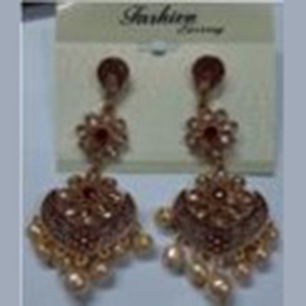 Infinity Jewels Gold Plated Dangler Earrings