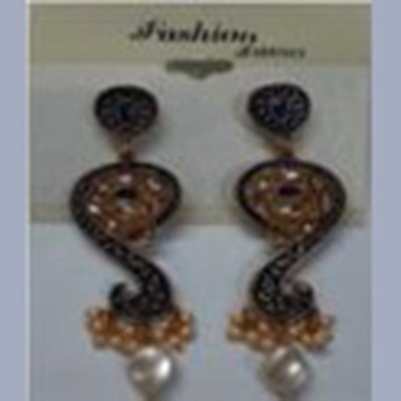 Infinity Jewels Gold Plated Dangler Earrings