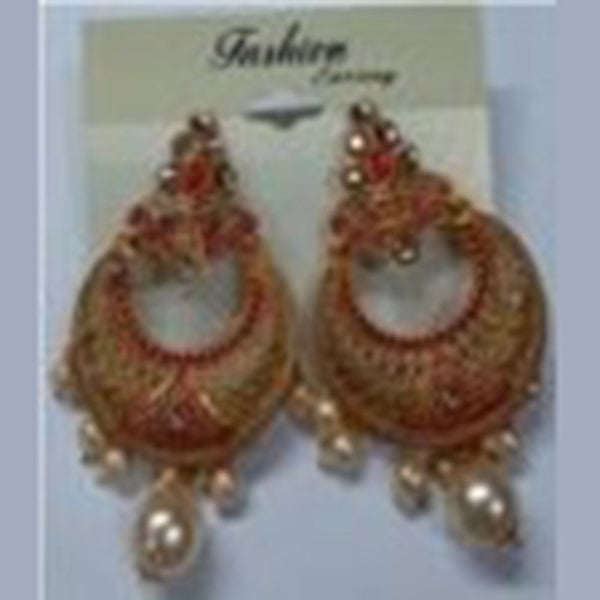 Infinity Jewels Gold Plated Jhumki Earrings