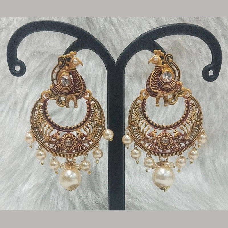 Infinity Jewels Gold Plated Dangler Earrings