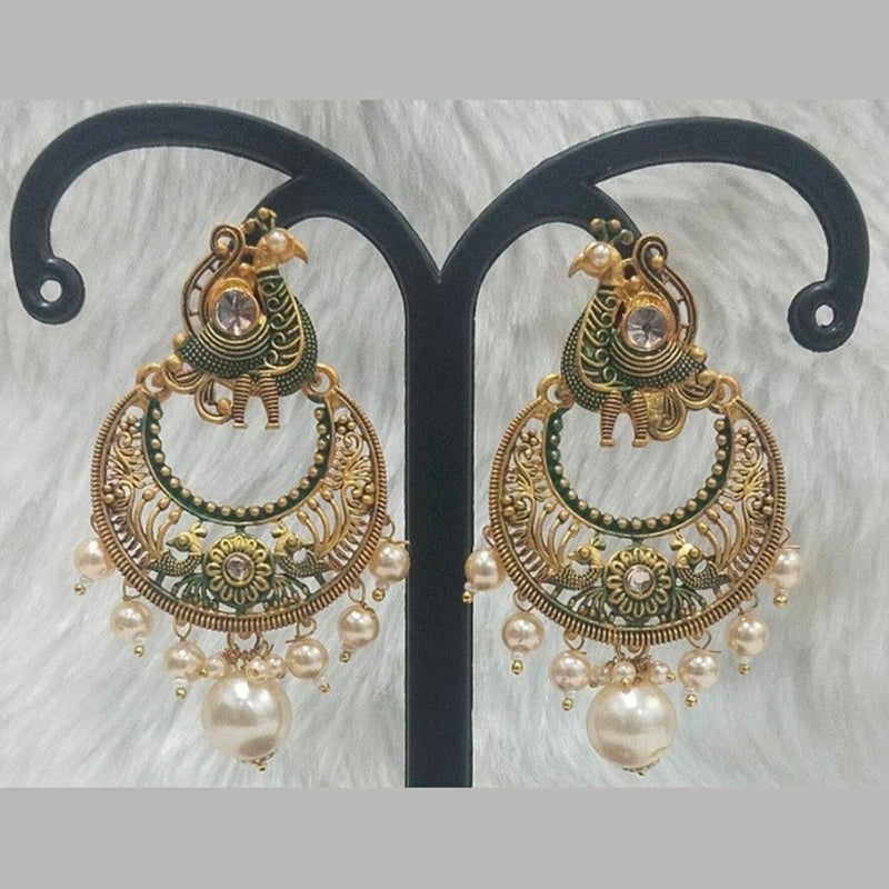 Infinity Jewels Gold Plated Dangler Earrings