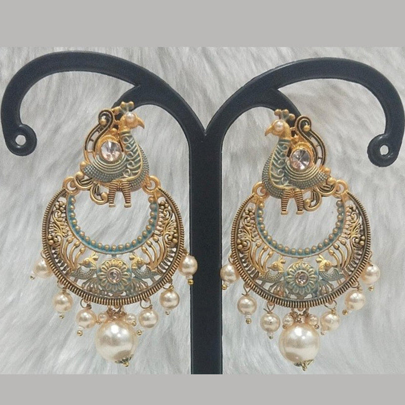 Infinity Jewels Gold Plated Dangler Earrings