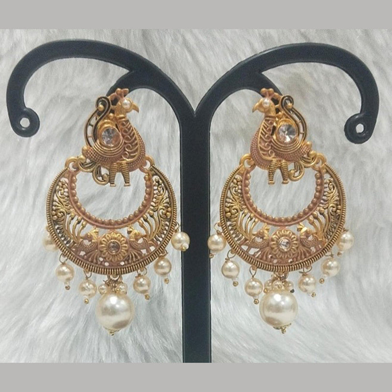 Infinity Jewels Gold Plated Dangler Earrings