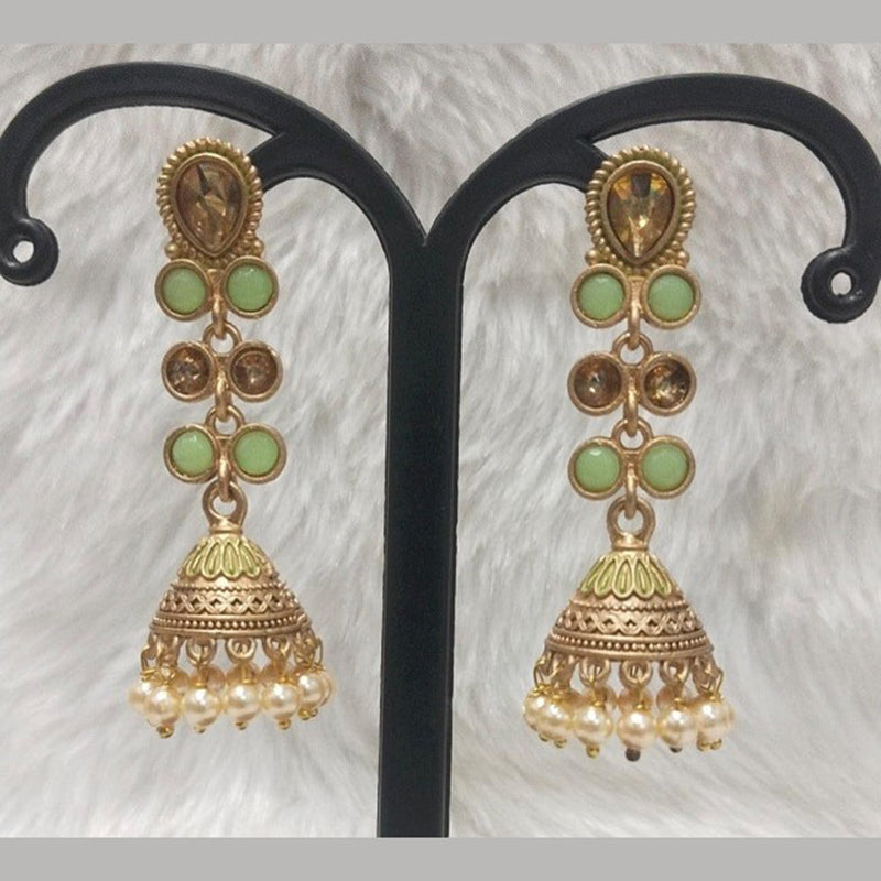 Infinity Jewels Gold Plated Jhumki Earrings