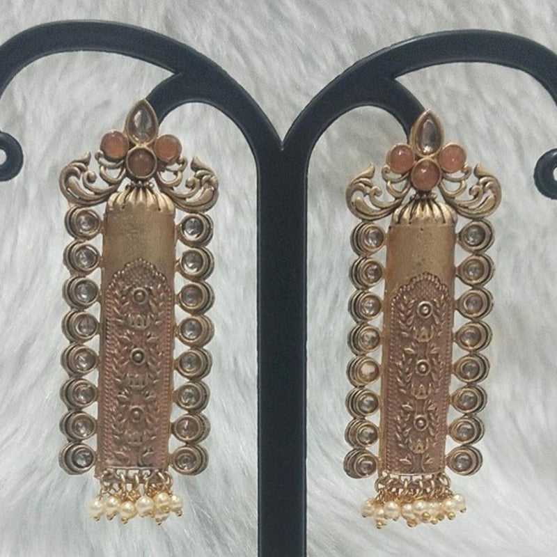 Infinity Jewels Gold Plated Dangler Earrings