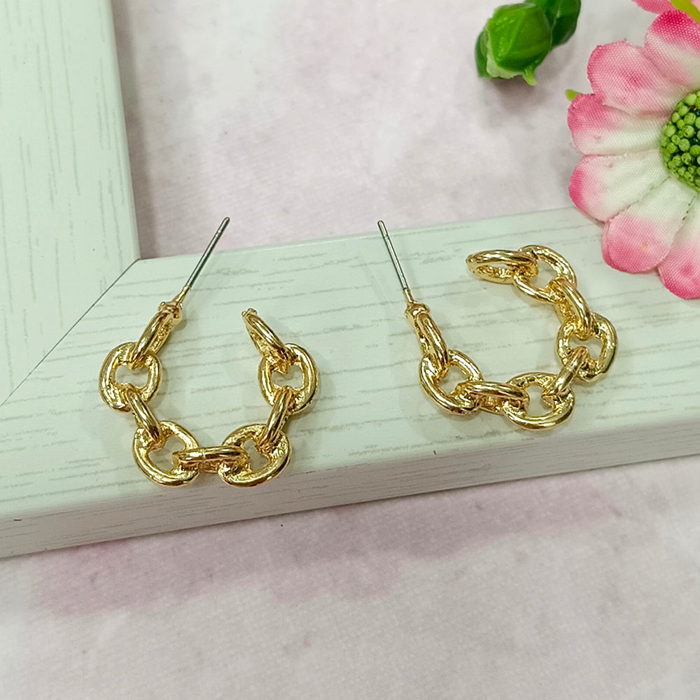 Infinity Jewels Gold Plated Hypoallergenic Nickel Free Hoop Earrings