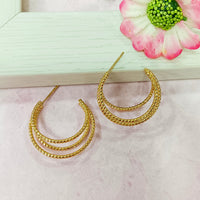 Infinity Jewels Gold Plated Hypoallergenic Nickel Free Hoop Earrings