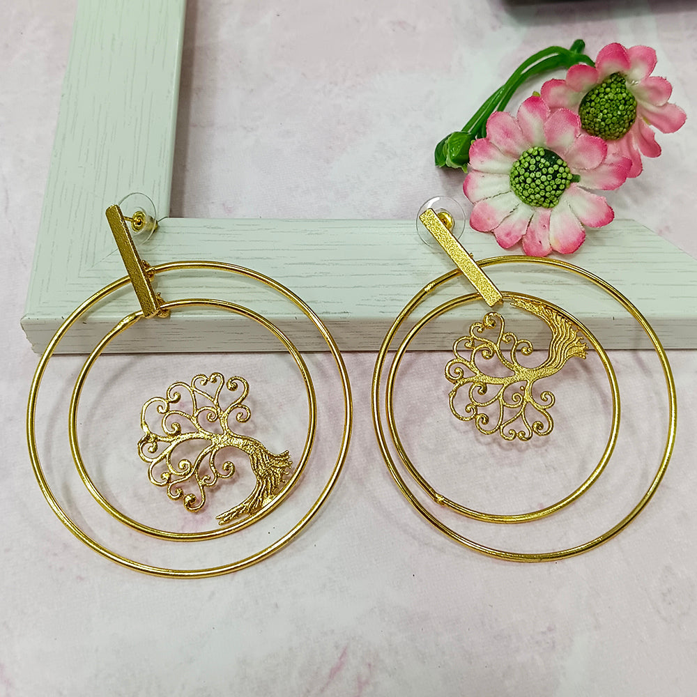 Infinity Jewels Gold Plated Hypoallergenic Nickel Free Hoop Earrings