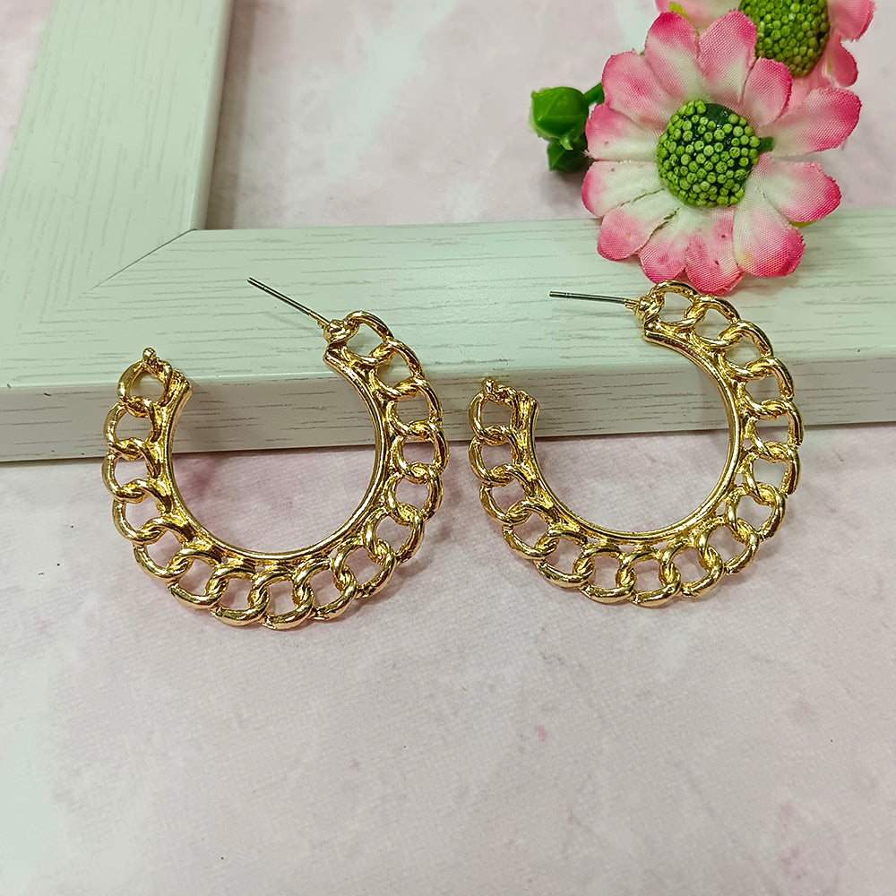 Infinity Jewels Gold Plated Hypoallergenic Nickel Free Hoop Earrings