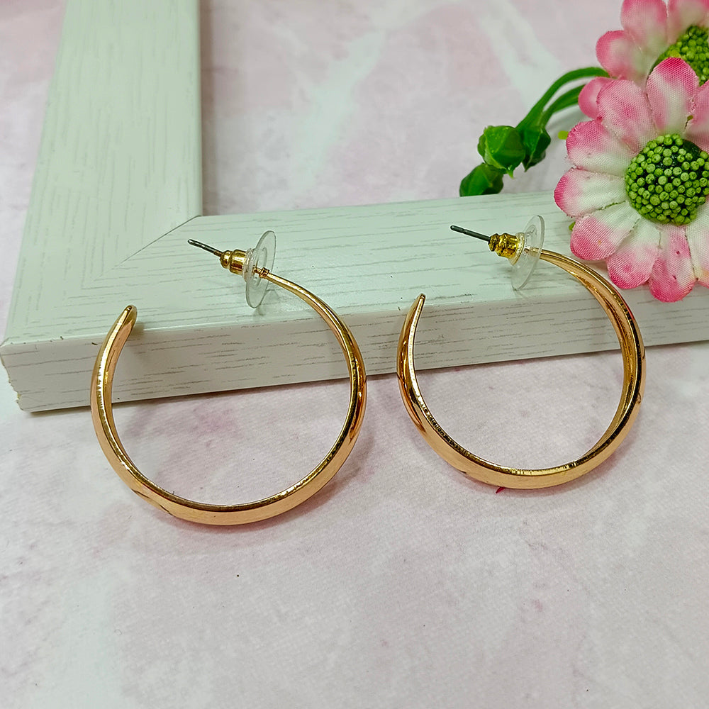 Infinity Jewels Gold Plated Hypoallergenic Nickel Free Hoop Earrings