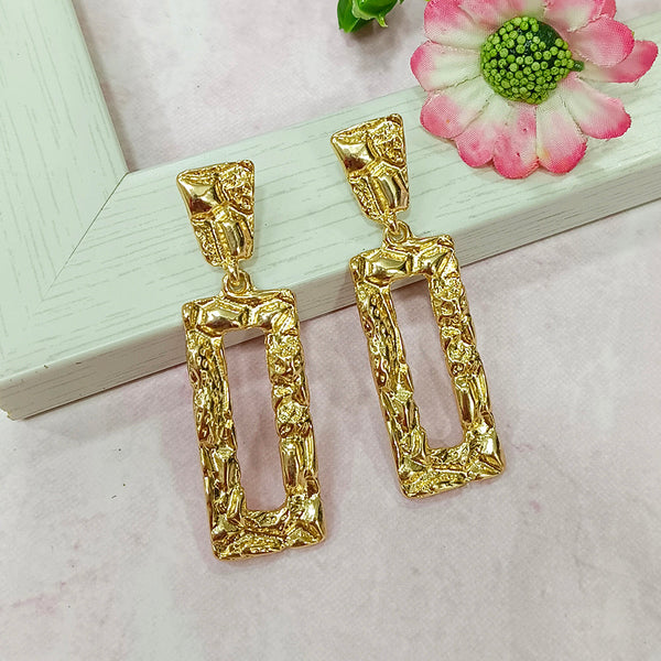 Infinity Jewels Gold Plated Hypoallergenic Nickel Free Dangler Earrings