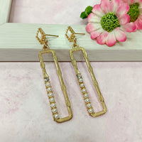 Infinity Jewels Gold Plated Hypoallergenic Nickel Free Dangler Earrings