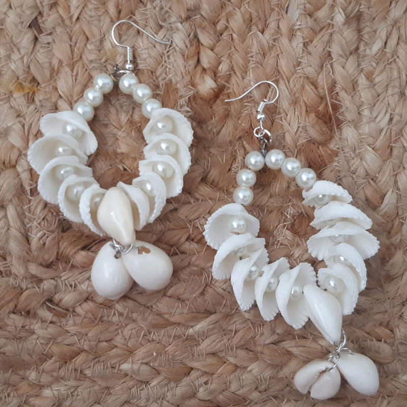 Shrijicreation Handmade Shell Dangler Earrings