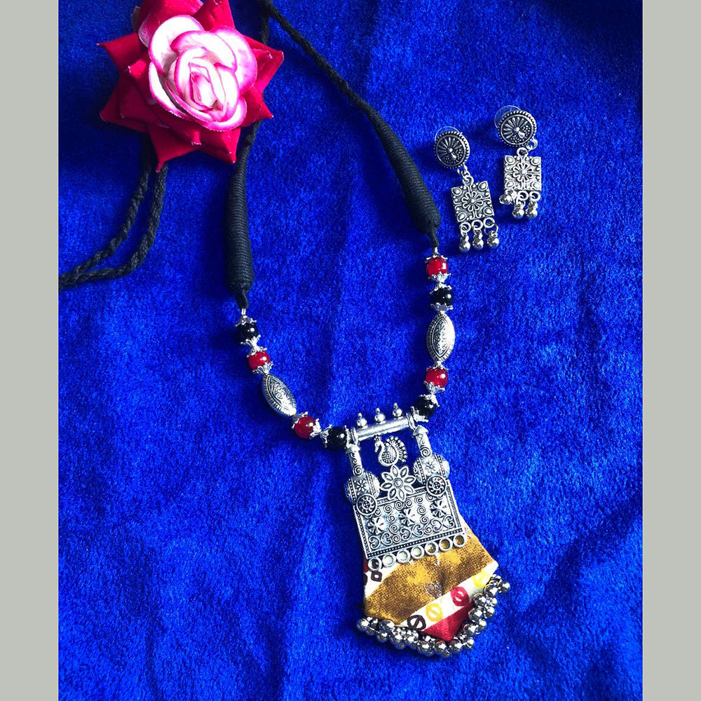 Shrijicreation Oxidised Plated Long Necklace Set