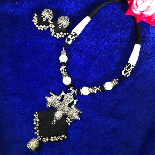 Shrijicreation Oxidised Plated Long Necklace Set