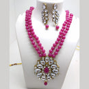 Palak Art Gold Plated Crystal Stone Necklace Set