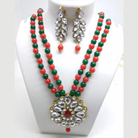 Palak Art Gold Plated Crystal Stone Necklace Set