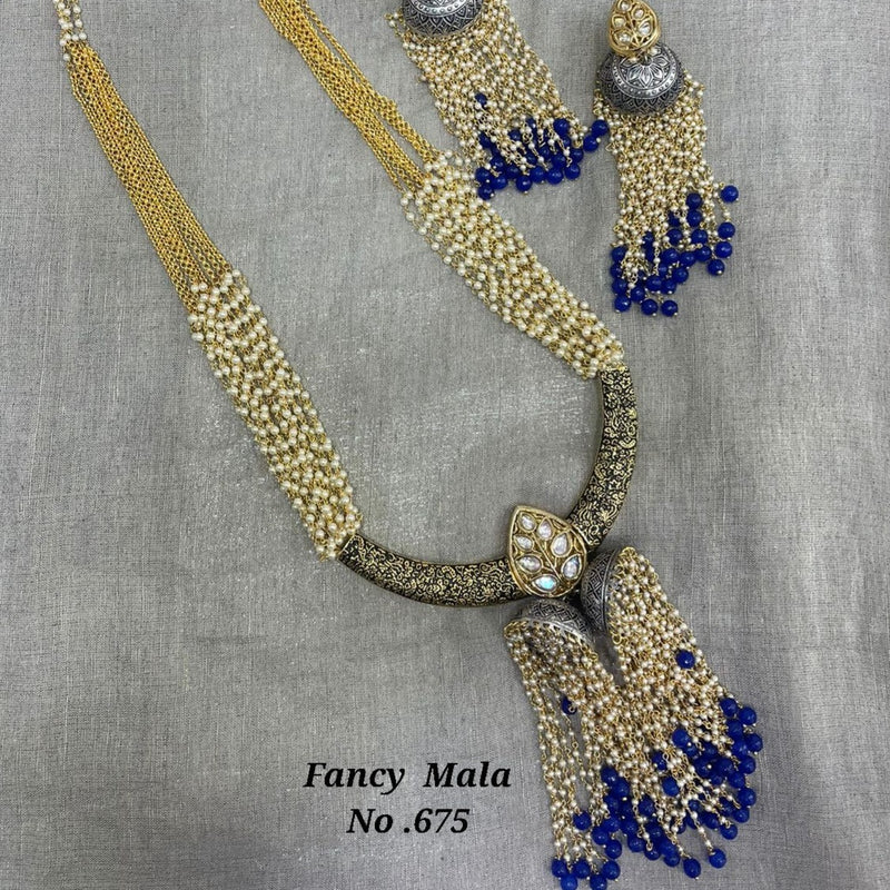 Jyoti Arts Gold Plated Beads Long Necklace Set