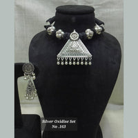 Jyoti Arts Oxidised Plated Choker Necklace Set