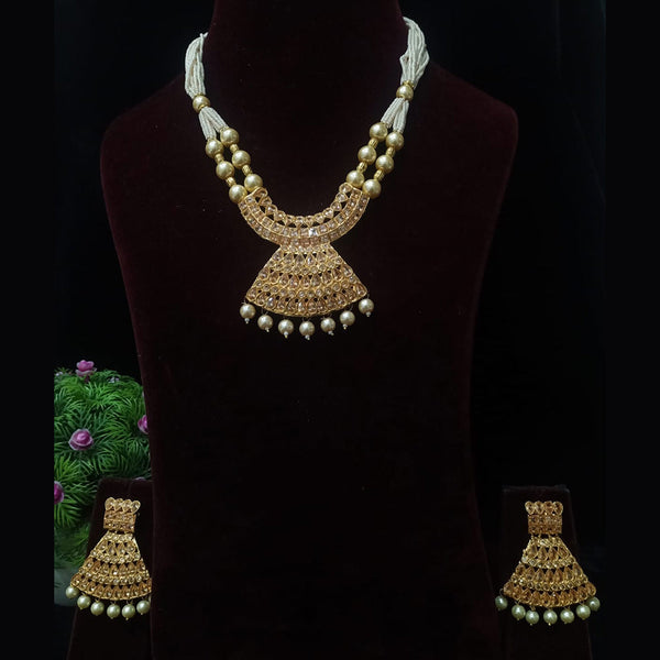 Shubham Creations Gold Plated Necklace Set