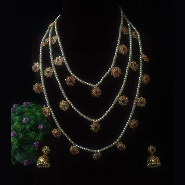 Shubham Creations Gold Plated Necklace Set