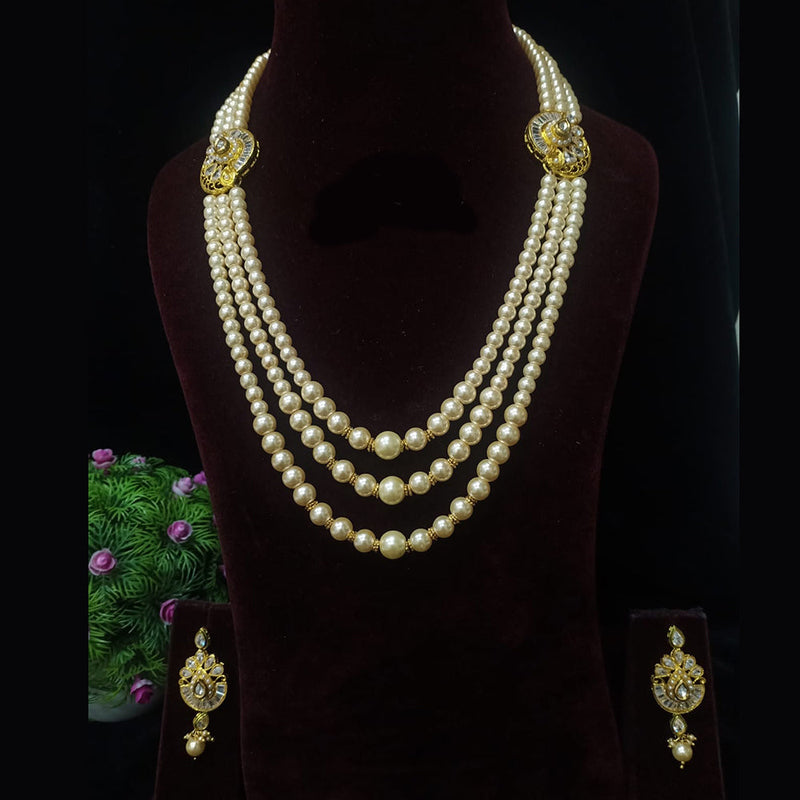 Shubham Creations Gold Plated Necklace Set