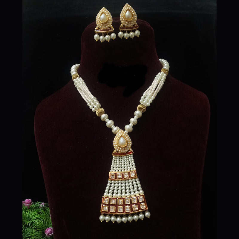 Shubham Creations Gold Plated Necklace Set