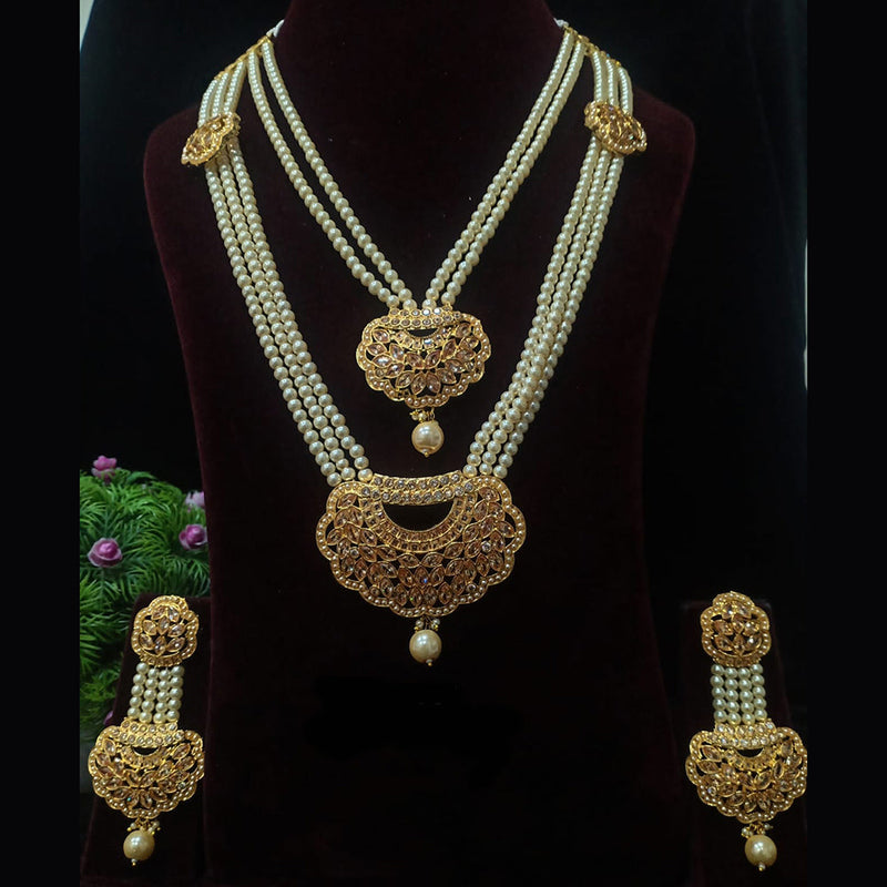 Shubham Creations Gold Plated Necklace Set