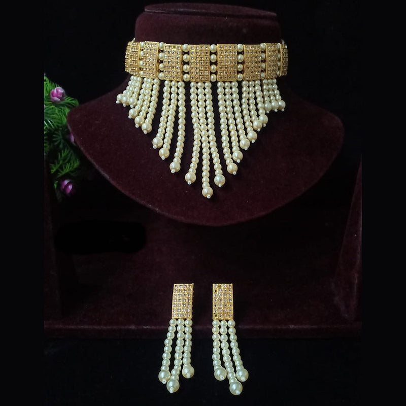 Shubham Creations Gold Plated Necklace Set