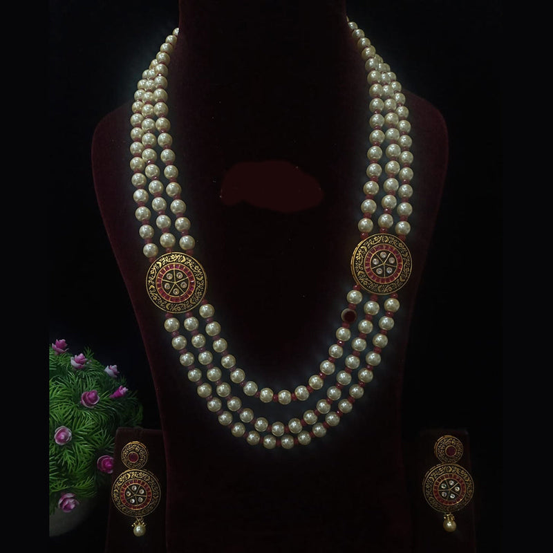 Shubham Creations Gold Plated Necklace Set