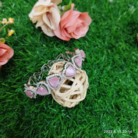 Sunflower Fashion Jewellery Rose Gold Plated AD Stone Openable Kada