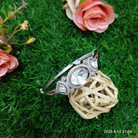 Sunflower Fashion Jewellery Rose Gold Plated AD Stone Openable Kada