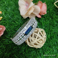 Sunflower Fashion Jewellery Rose Gold Plated AD Stone Openable Kada
