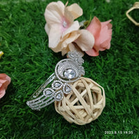 Sunflower Fashion Jewellery Rose Gold Plated AD Stone Openable Kada