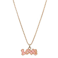 Urthn Black Love Gold Plated Chain Pendant - 1200831