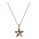 Urthn Austrian Stone Star Shape Gold Plated Chain Pendant - 1200840