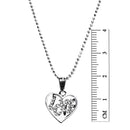 Regina LOVE  Silver Plated Heart Shape Pendant