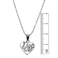 Regina LOVE  Silver Plated Heart Shape Pendant