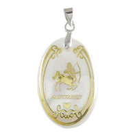 Tip Top Fashions Sagittarius Oval Shape Pendant - 1201312