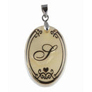 Regina Alphabet S" Shell Pendant