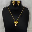 Kriaa Austrian Stone Gold Plated Pendant Set