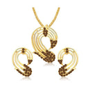 The99Jewel Gold Plated Austrian Stone Pendant Set - 1202001