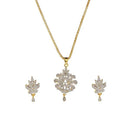 Morini AD Stone Gold Plated Chain Pendant Set - 1202120