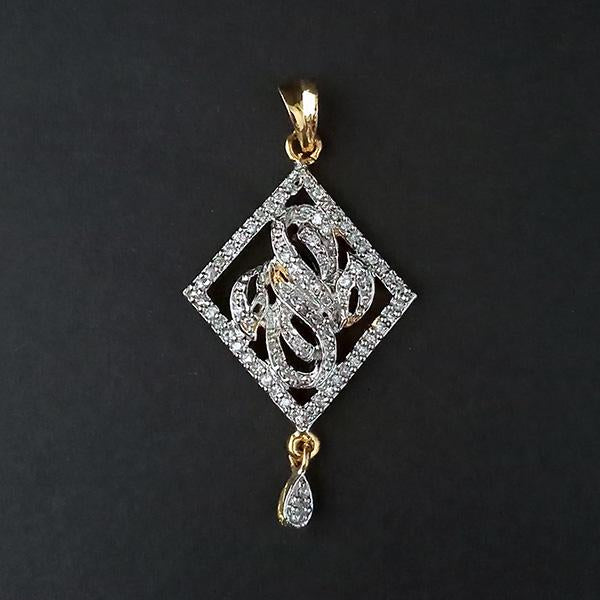 Kriaa AD Stone Gold Plated Pendant - 1202169